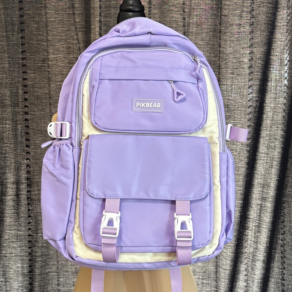 Lavender and Cream Kids Backpack